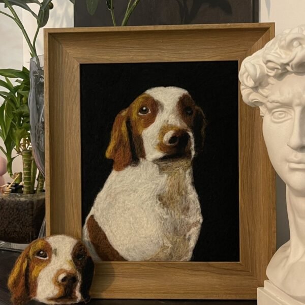 2D Wool-Painted Pet Portrait